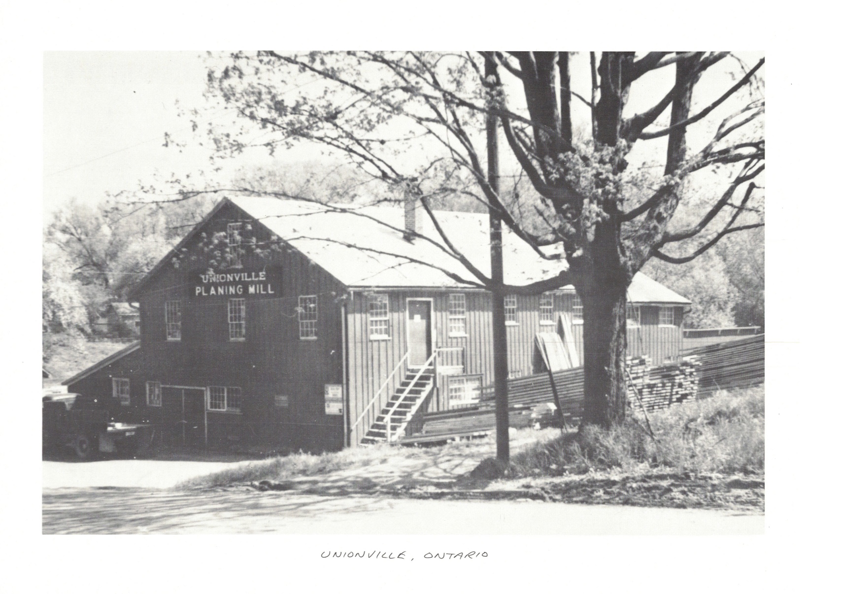 Historic photo of the Unionville Planning Mill