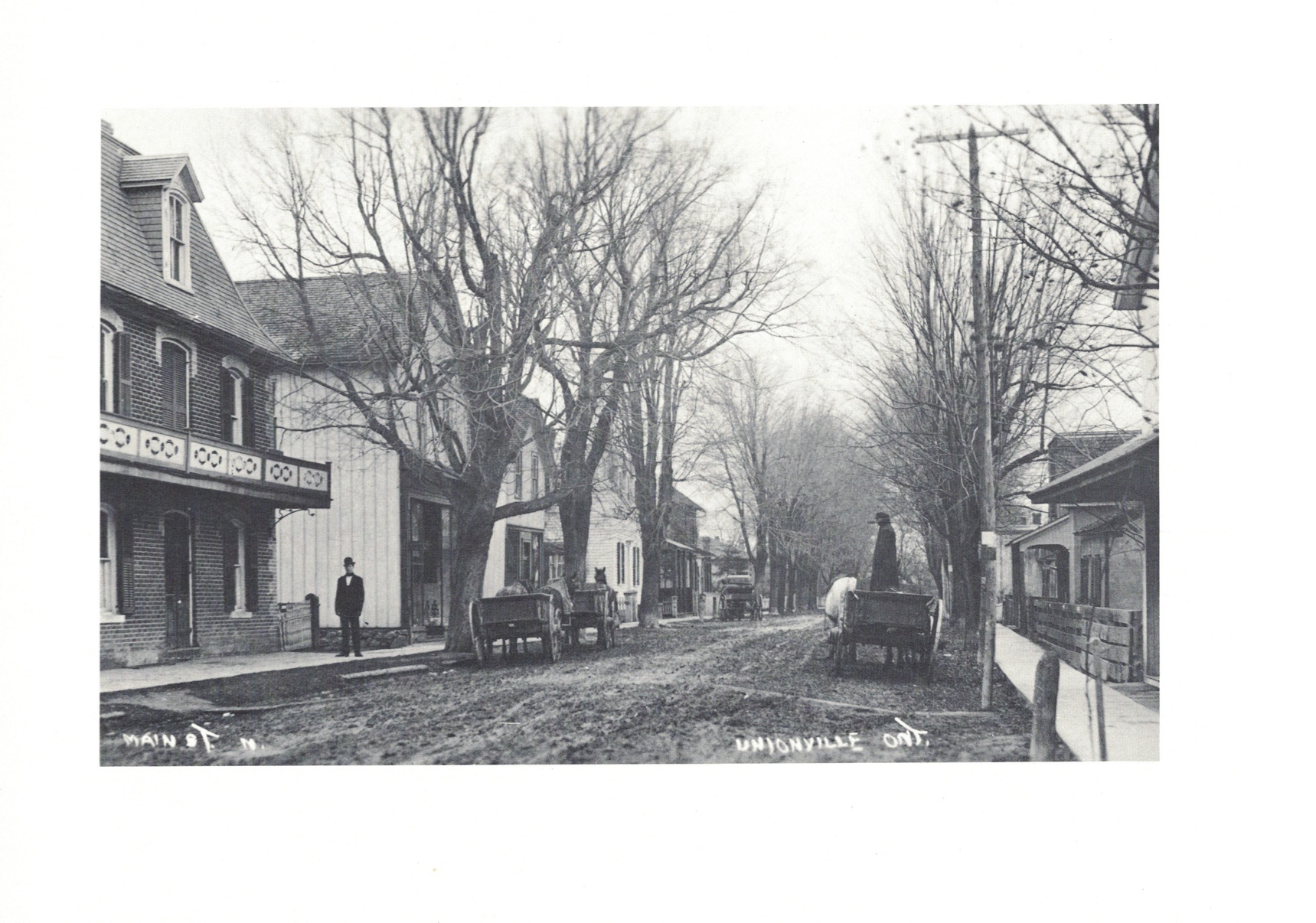 Historic photo of Main Street Unionville